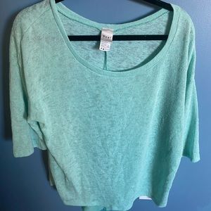 1/2 sleeve plus size sweater tee